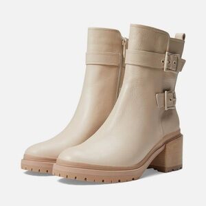 Naturalizer Cream Heeled Boots